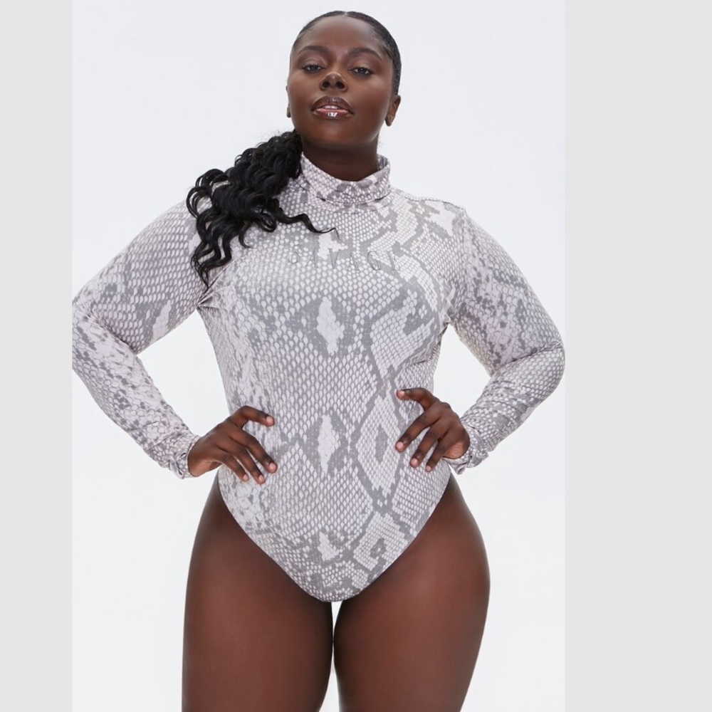 SAVAGE snake print bodysuit